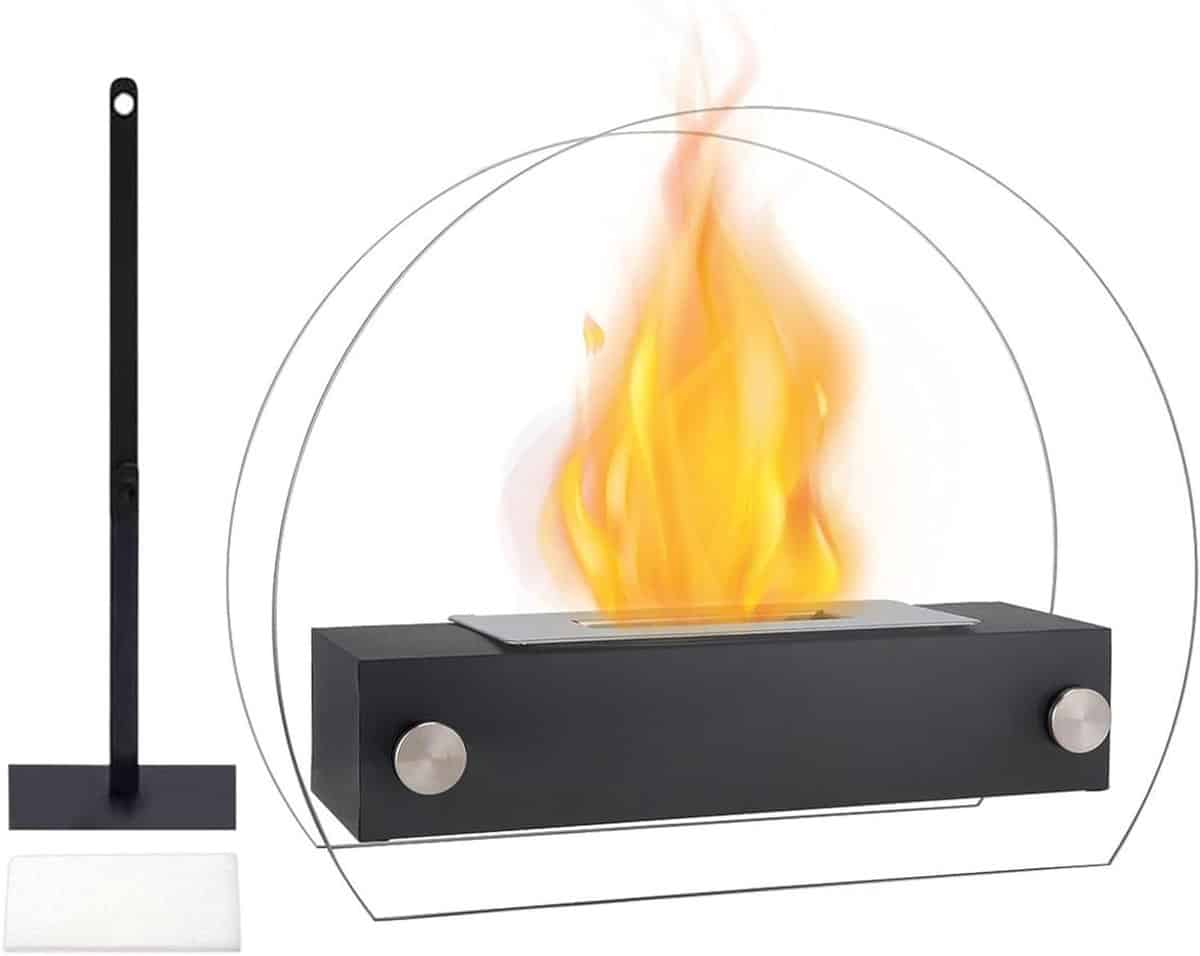 tafelmodel vuurplaats tafelhaard verwarmer buiten sfeer creëren