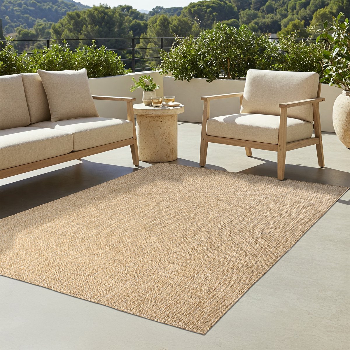 tapiso yucana buitentapijt flatweave vloerkleed buiten & binnen