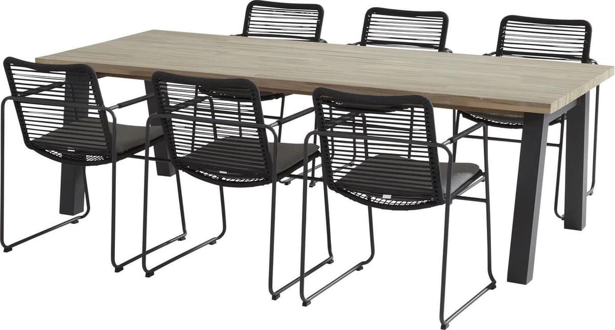 taste by 4 seasons elba tuinstoel met derby tuintafel 240cm
