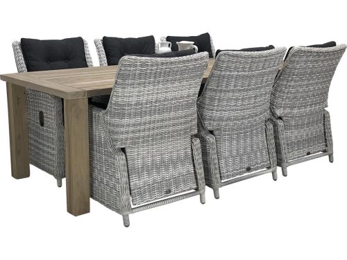 Taste by 4 Seasons tuinset - Louvre teak tuintafel