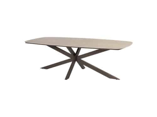 Taste by 4SO Prado tuintafel deens ovaal 240 x 105 keramisch blad terre onderstel