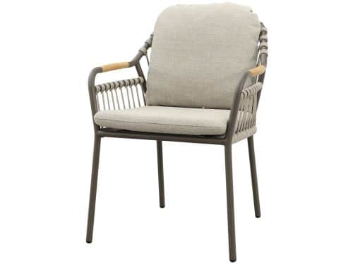 Tenerife dining tuinstoel met teak armleuning - Terre