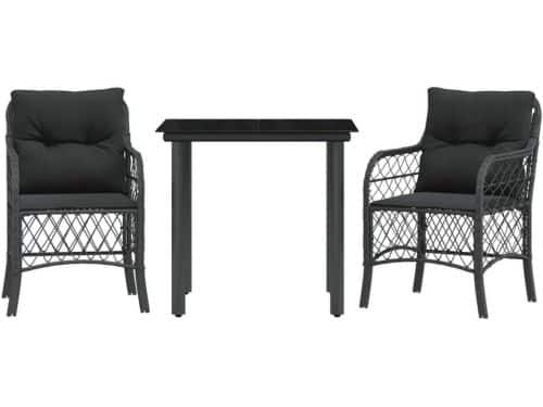 Terrasmeubelset 3-delig - Bistroset rotan - Buiten genieten - Waterdicht