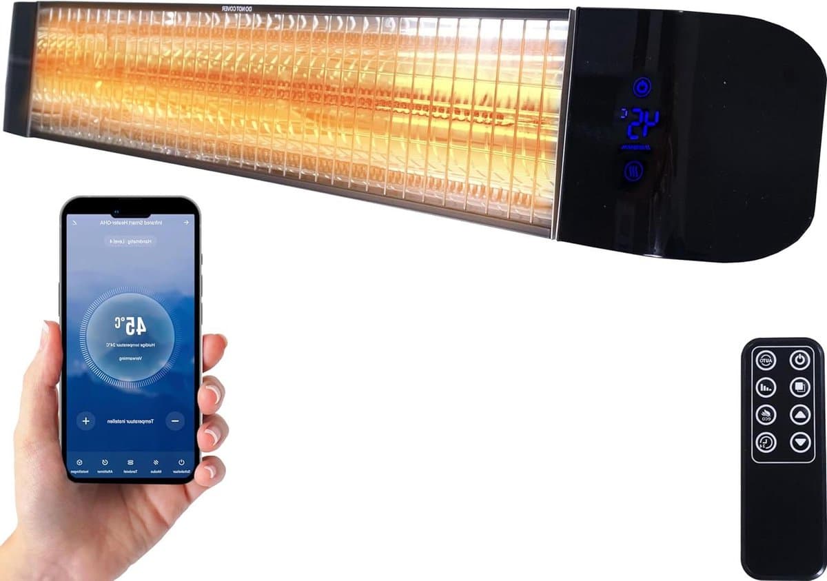terrasverwarmer buitenverwarming comfort op balkon slimme app