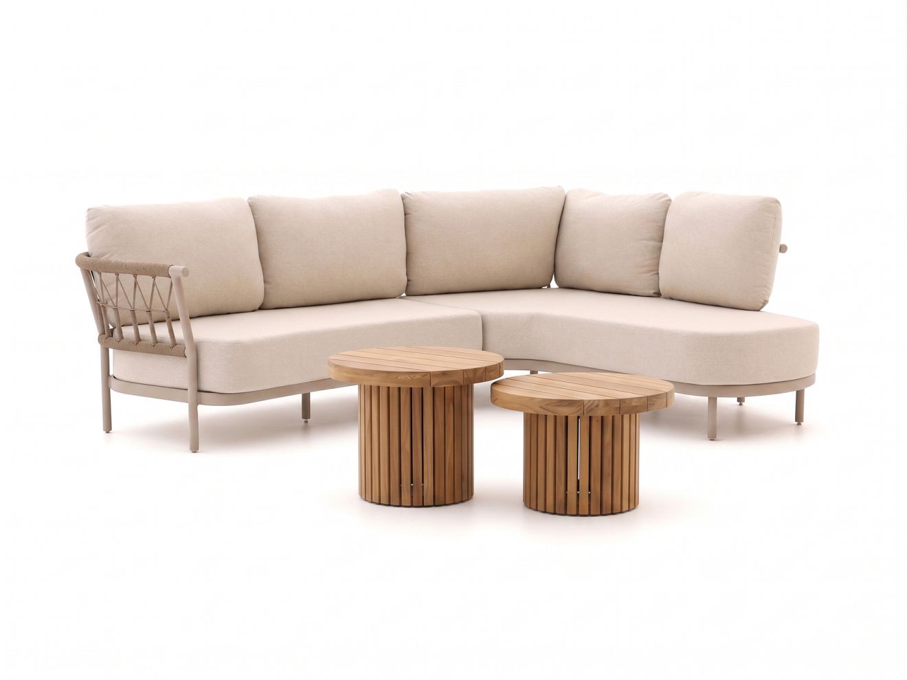 tierra outdoor fresca/marapa hoek loungeset 4 delig links 5 zits laagste prijsgarantie!