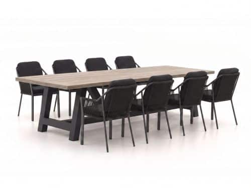 Tierra Outdoor Liv/Bresimo 330cm dining tuinset 9-delig stapelbaar - Laagste prijsgarantie!
