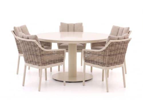 Tierra Outdoor Liv/Elegante 219cm dining tuinset 7-delig stapelbaar - Laagste prijsgarantie!