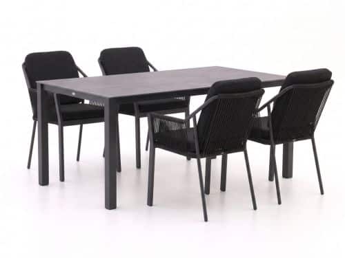 Tierra Outdoor Liv/Lagundo 180cm dining tuinset 5-delig stapelbaar - Laagste prijsgarantie!