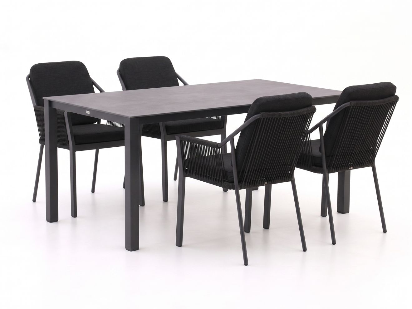 tierra outdoor liv/lagundo 180cm dining tuinset 5 delig stapelbaar laagste prijsgarantie!