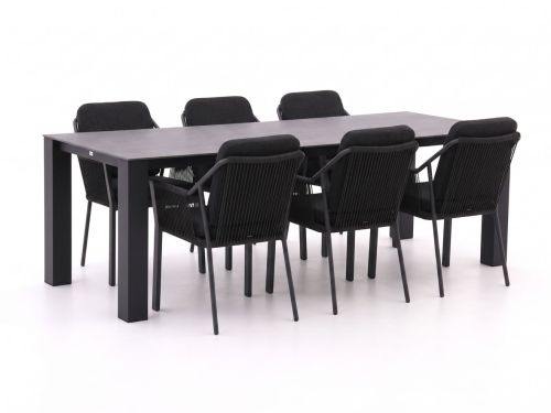 Tierra Outdoor Liv/Lagundo 230cm dining tuinset 7-delig stapelbaar - Laagste prijsgarantie!