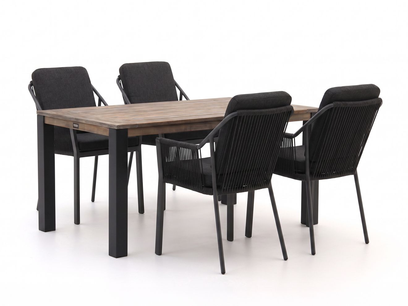 tierra outdoor liv/rough s 160cm dining tuinset 5 delig stapelbaar laagste prijsgarantie!