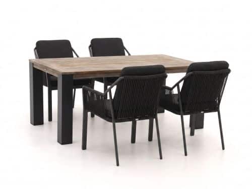 Tierra Outdoor Liv/ROUGH-X 180cm dining tuinset 5-delig stapelbaar - Laagste prijsgarantie!