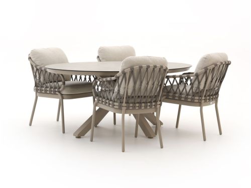 Tierra Outdoor Natal/Oblong 200cm dining tuinset 5-delig - Laagste prijsgarantie!