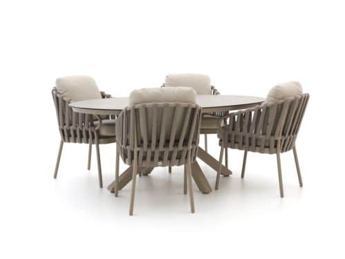 Tierra Outdoor Nuri/Oblong 200cm dining tuinset 5-delig - Laagste prijsgarantie!