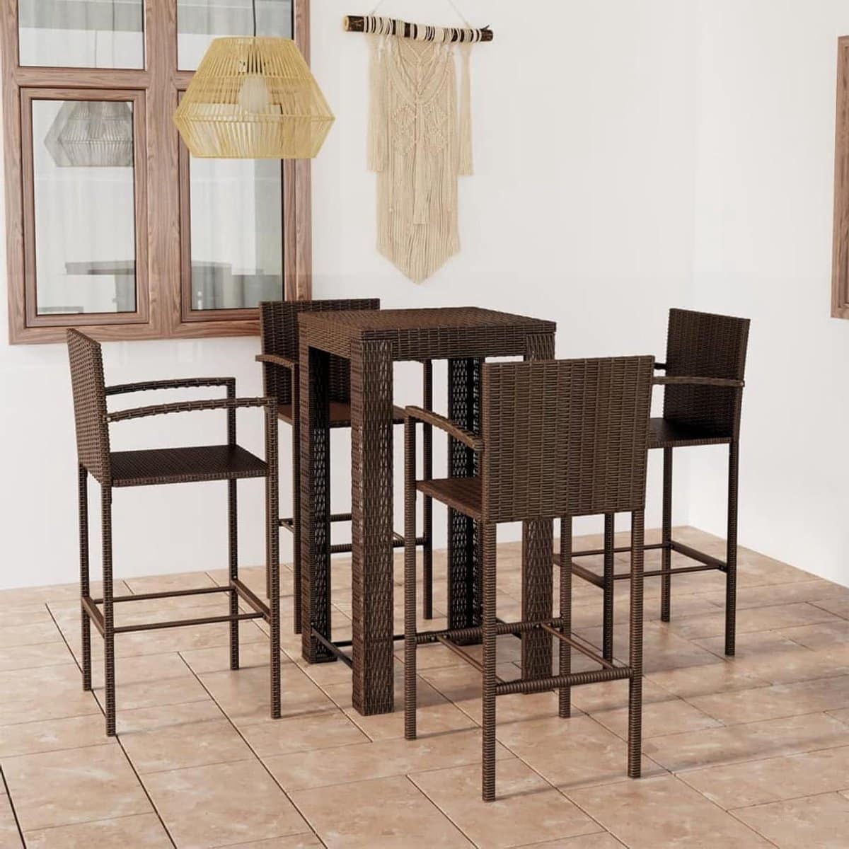 tuin barset tafel en stoelen buiten ontspannen