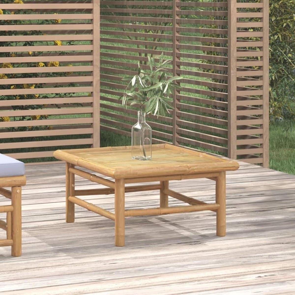 tuin bijzettafel buitentafel bamboe buiten genieten duurzaam