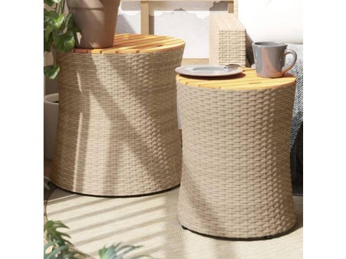 Tuin bijzettafels - Terrastafel Bistrotafel - Buiten Zitten - Houten