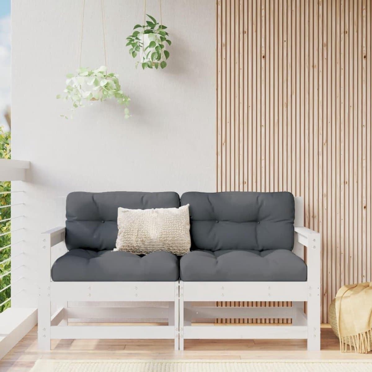 tuin hoek eetbank set loungeset banken buiten ontspannen