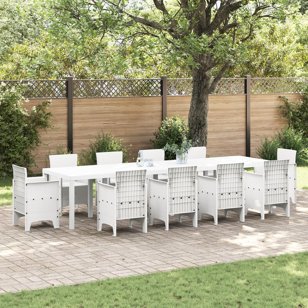 tuin koffietafel buiten bijzettafel terras dineren synthetisch