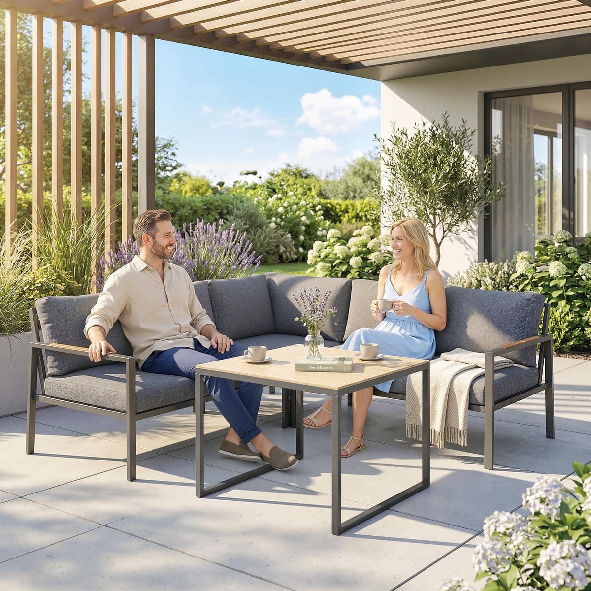 tuin loungeset hoek loungeset voor 5 personen tuinmeubelen