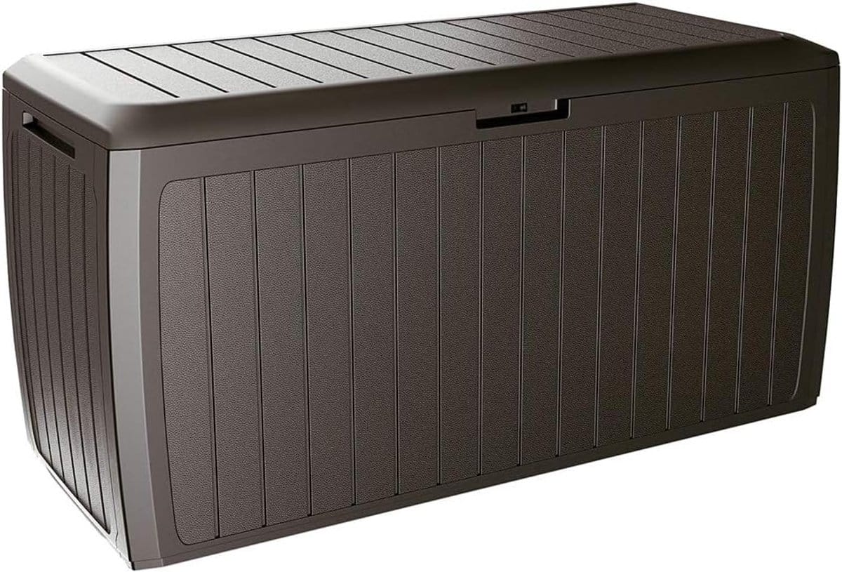 tuin opbergbox kussenbox wielen tuinspullen opbergen smart
