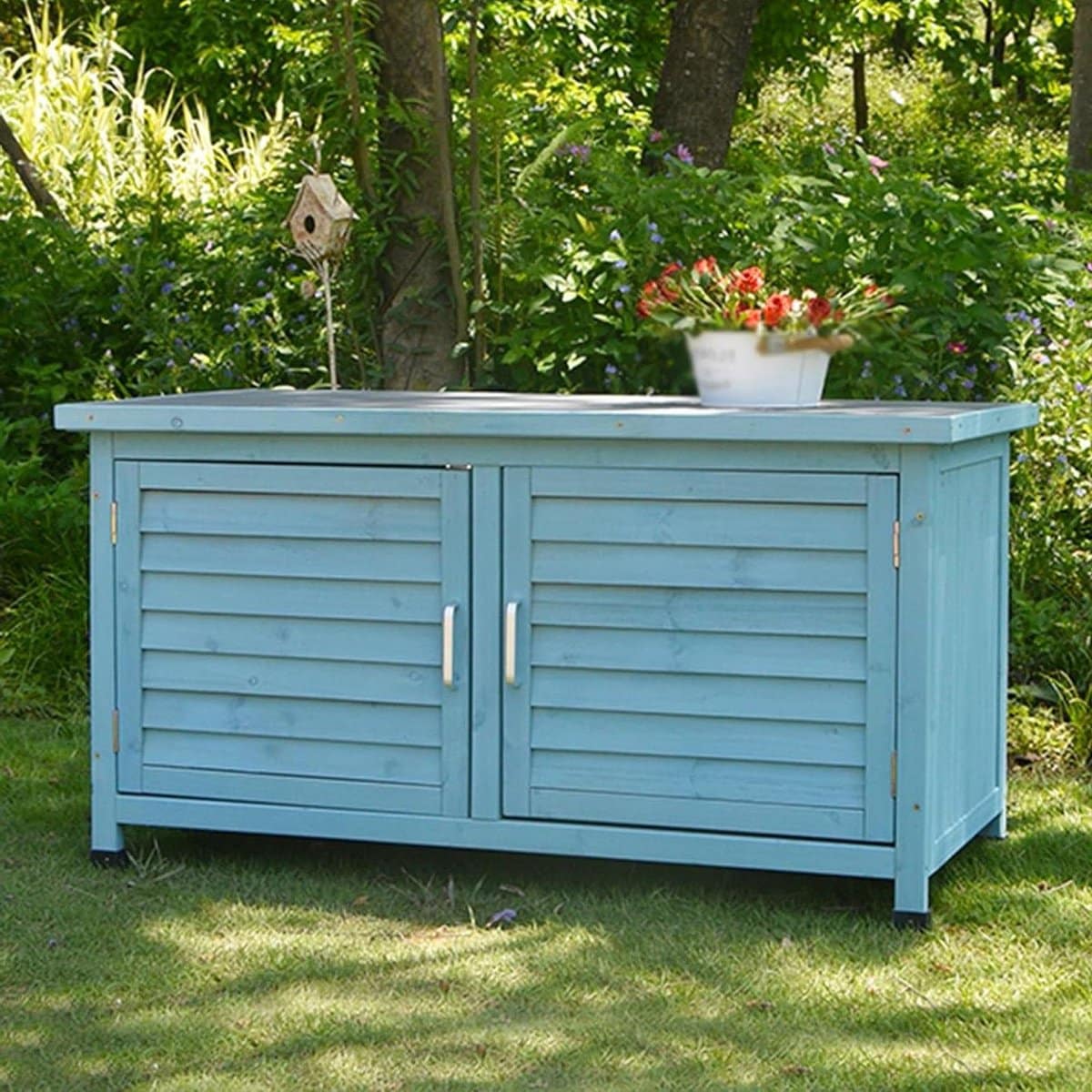 tuin opbergbox terras kist buiten spullen opbergen