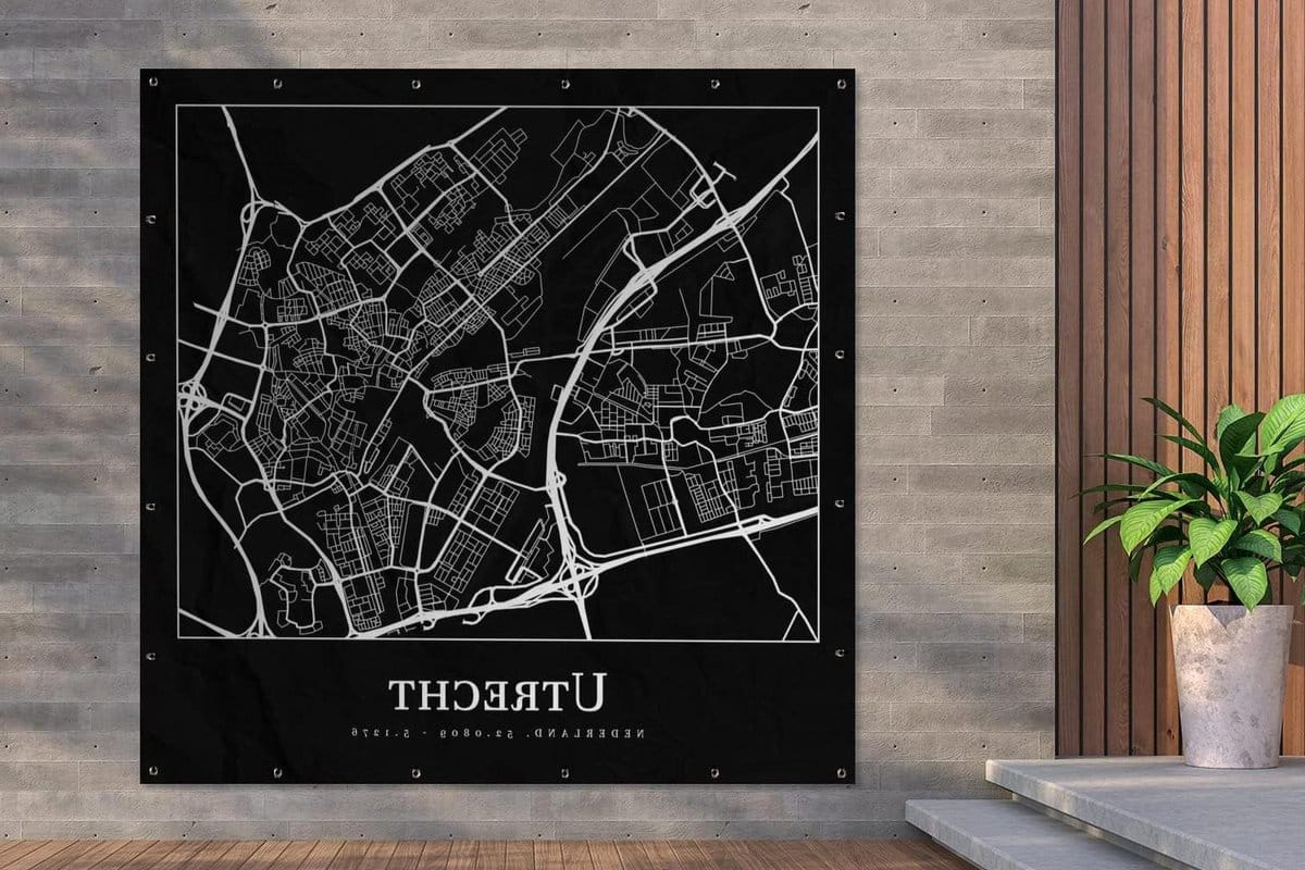 tuin poster buitenkleed kaart tuin decoratie uv