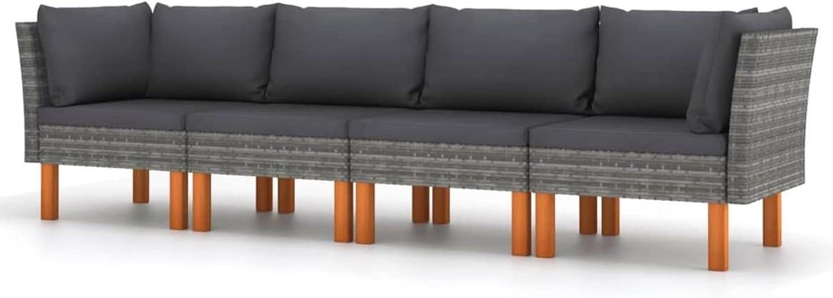 tuinbank 4 zits loungebank sofa buiten ontspannen gepoeedercoat