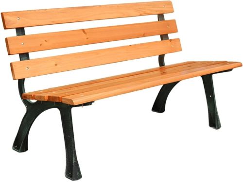Tuinbank Gietijzer - Parkbank Hout - Buiten Ontspannen - Ergonomische