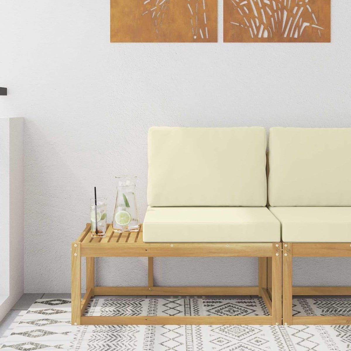 tuinbank loungebank buiten buiten zitten massief acacia