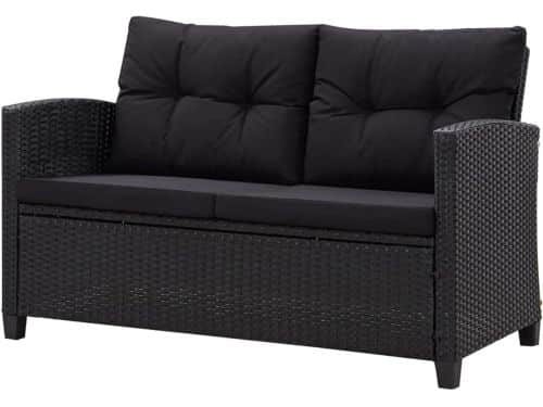 Tuinbank met kussen - Loungebank buiten - Ontspannen in de