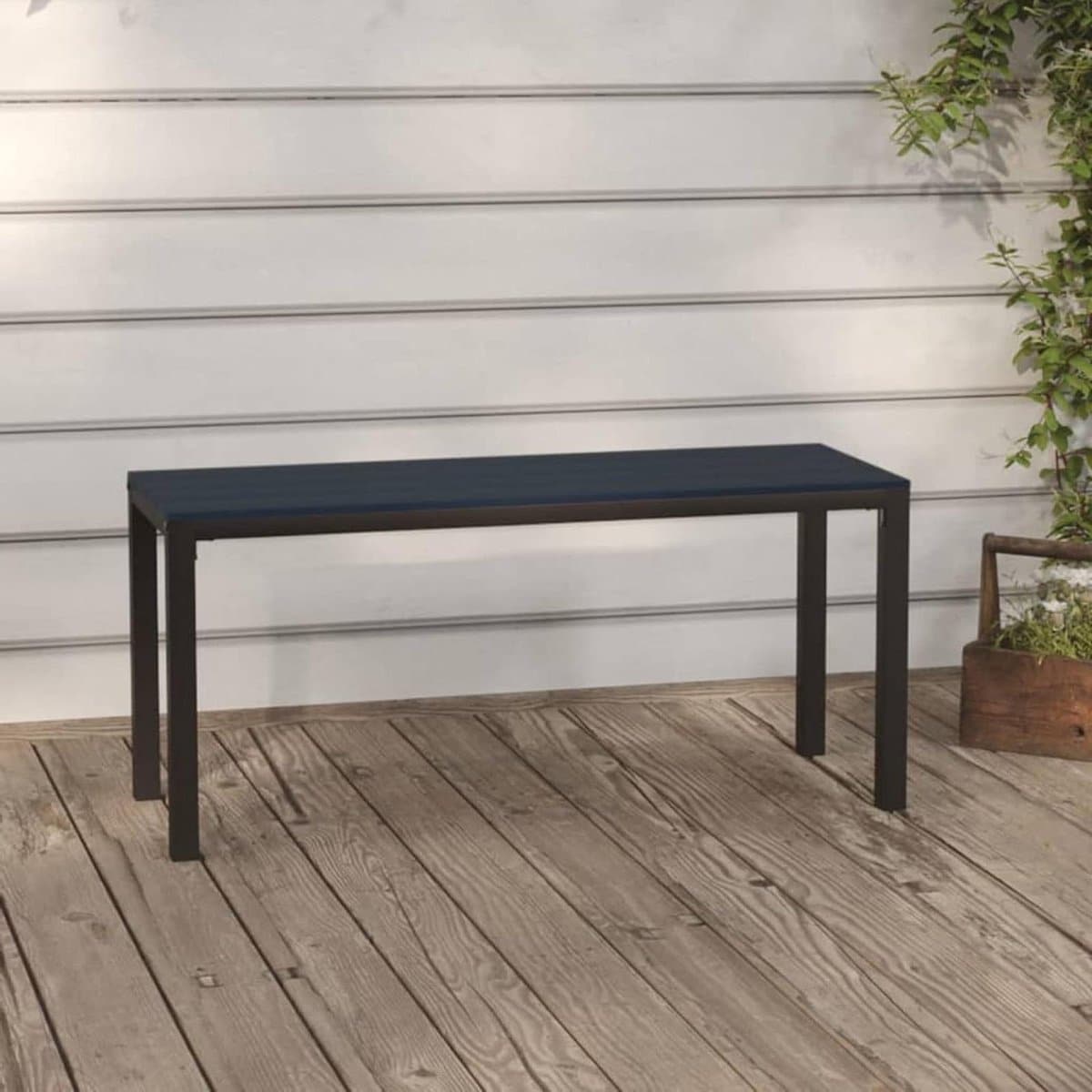 tuinbank parkbank balkonbank buiten zitten weerbestendig frame