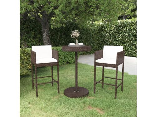 Tuinbarset 3-delig - Bistroset Buiten - Buiten Zitten - Met