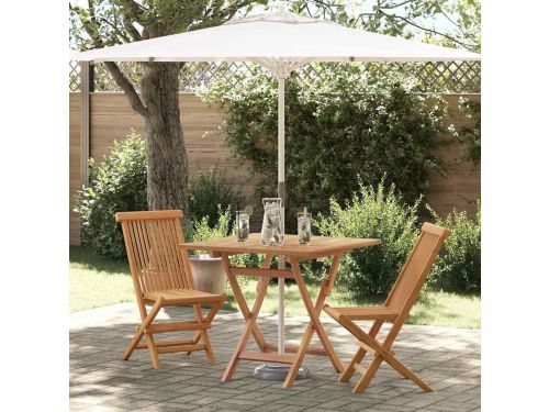 Tuinbistroset 3-delig - Balkonset Inklapbaar - Buiten Zitten - Massief