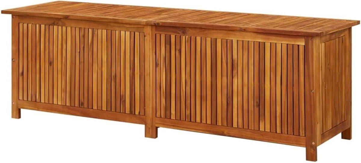 tuinbox hout opbergbox tuin tuinspullen opbergen massief