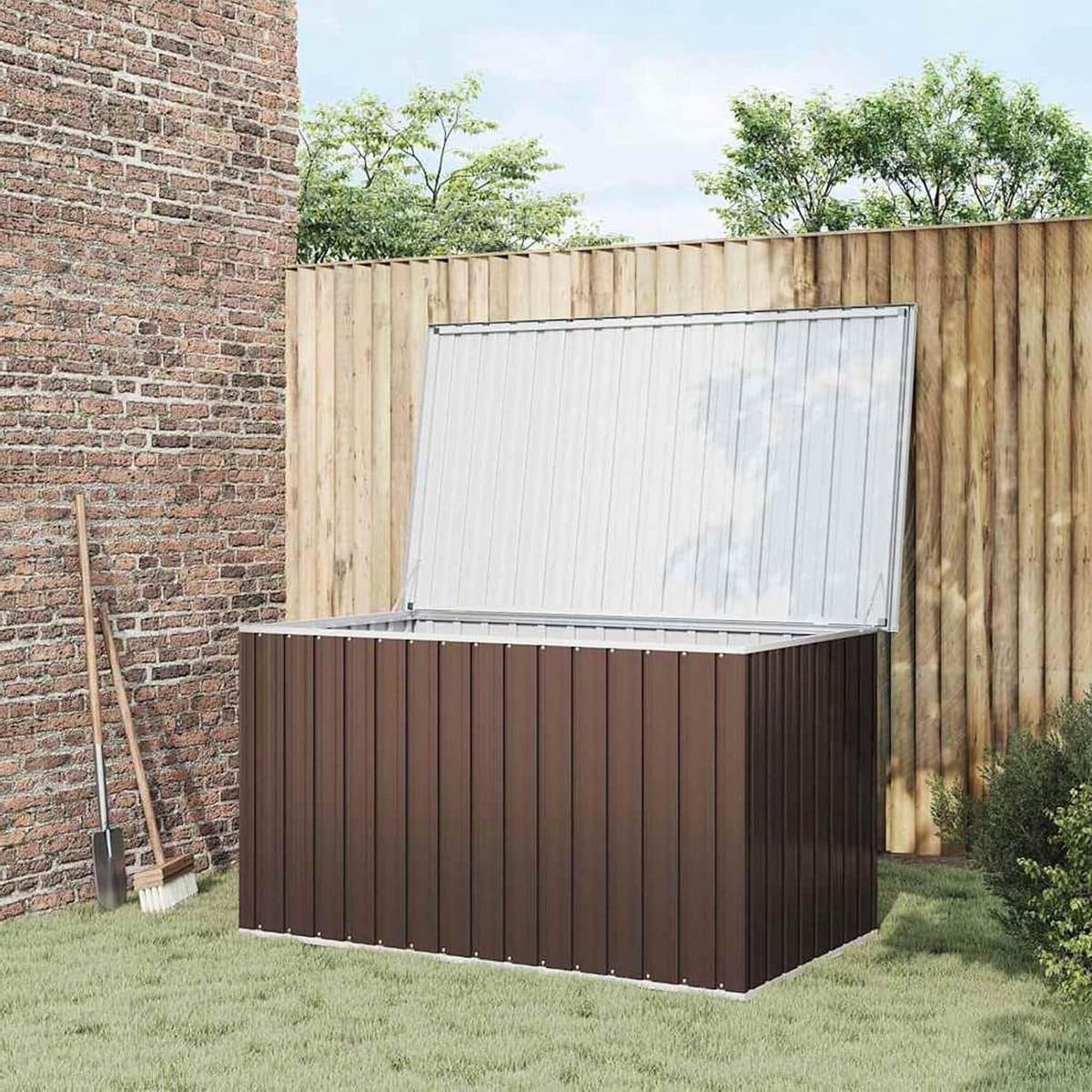 tuinbox opbergbox kussenbox terrasbox tuinspullen opbergen robuust