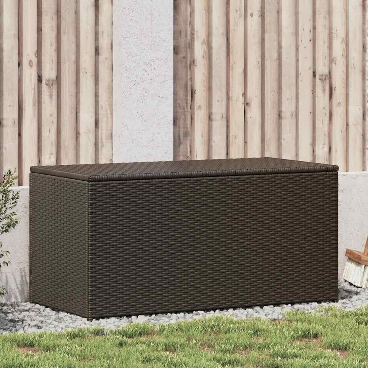 tuinkist polyrotan opbergbox tuin kussens opbergen met