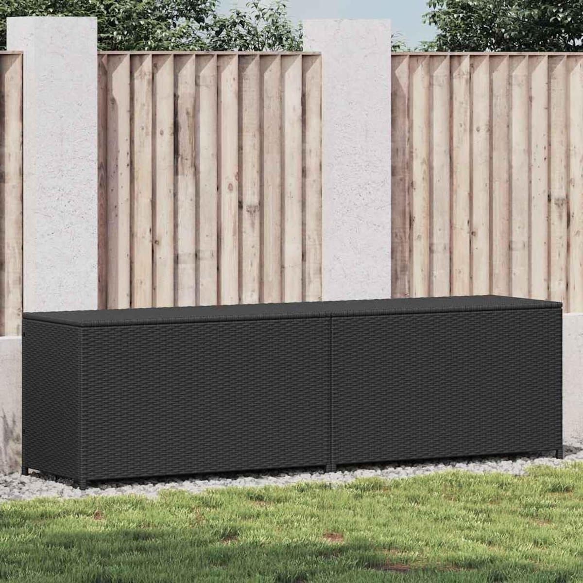 tuinkist polyrotan opbergbox tuin kussens opbergen met