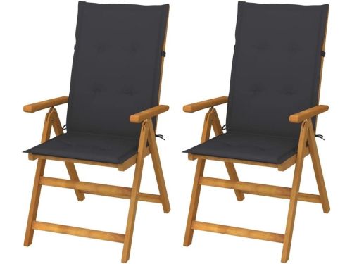 Tuinligstoelen 2 Stuks - Lounge stoelen - Buiten ontspannen