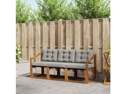 Tuinmeubelset 3-delig - Balkonset Lounge - Buiten Ontspannen - Massief