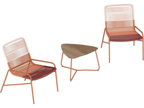 Tuinmeubelset 3-delig - Bistroset terrasmeubel - Buiten Zitten - 3-kleuren
