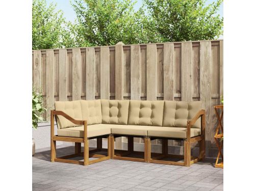 Tuinmeubelset 4-delig - Balkonset Lounge - Buiten Zitten - Massief