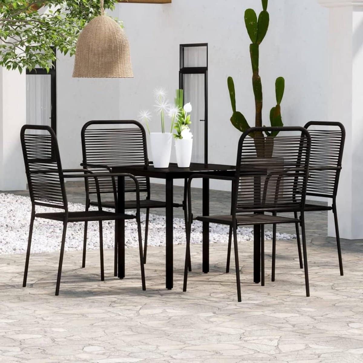 tuinmeubelset terrasmeubelen balkonset buiten zitten 5 delig