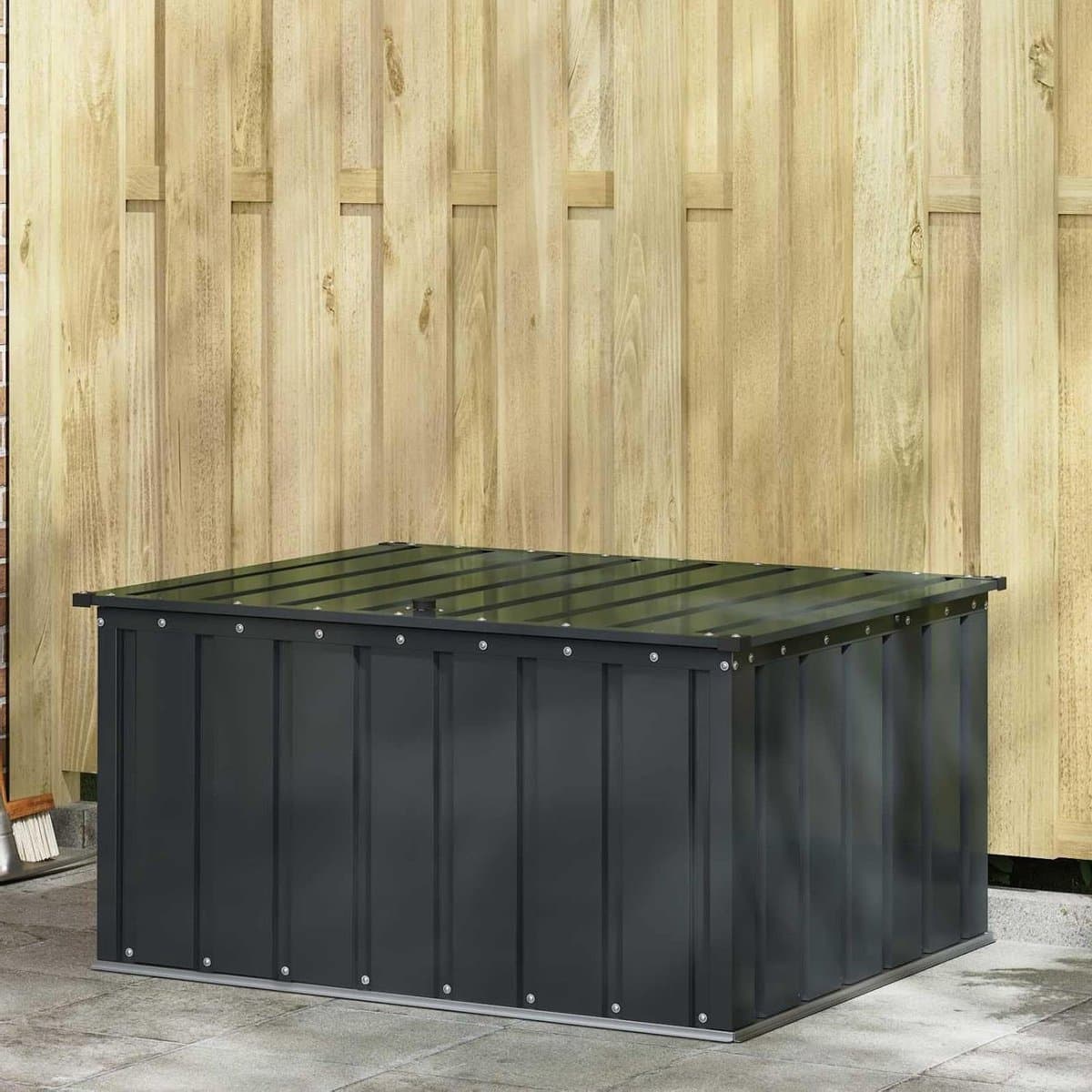 tuinopbergbox kussenbox terras buitenruimte organiseren robuuste stalen