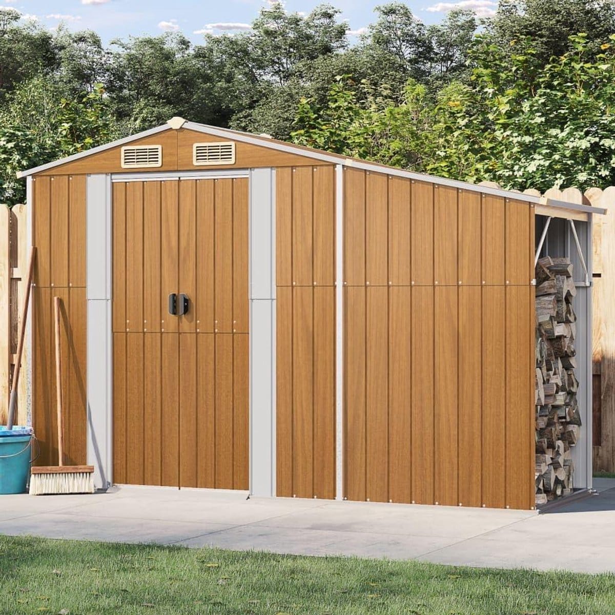 tuinschuur staal gereedschapshuis opbergbox tuinopslag bescherming corrosiebestendig