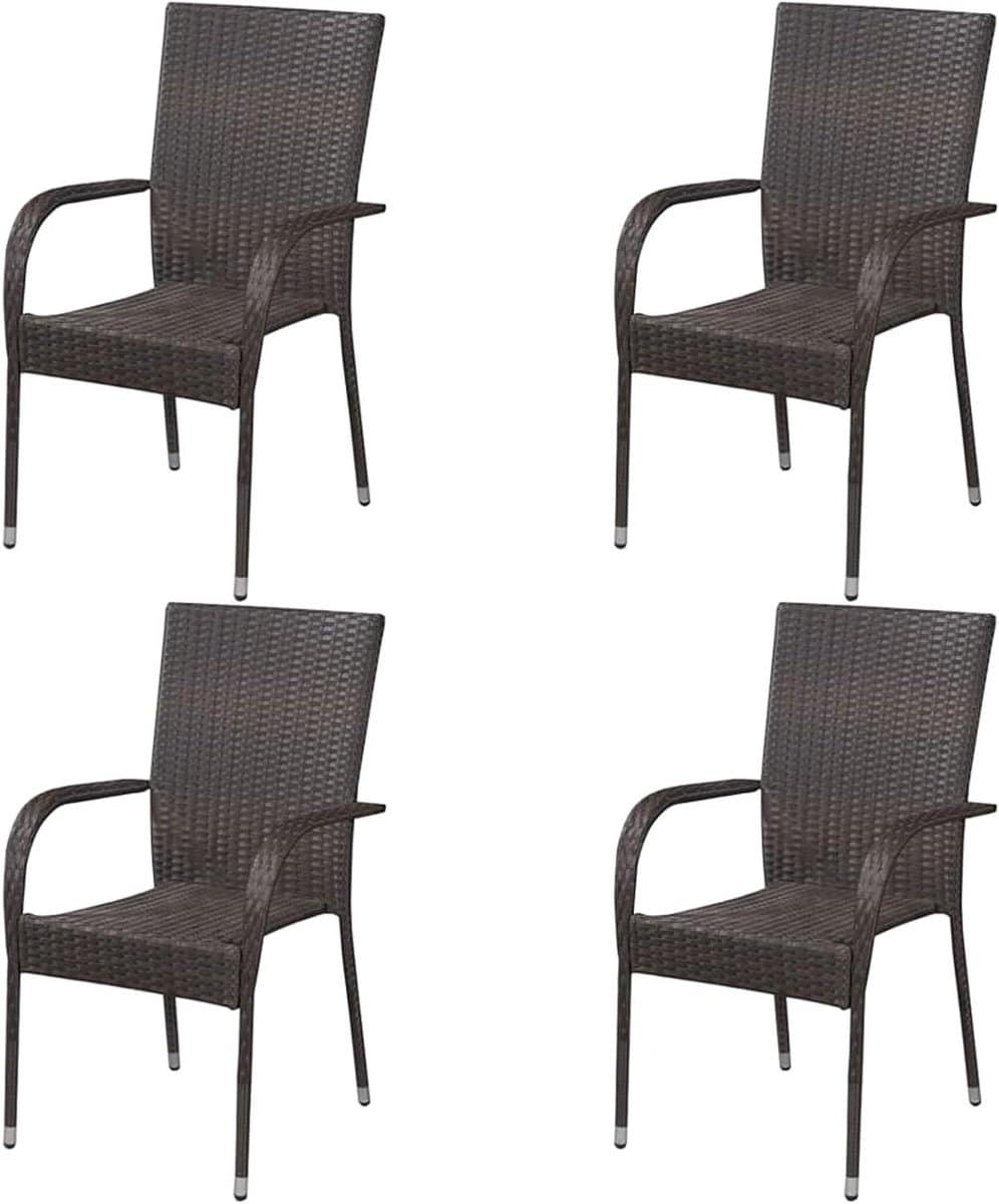 tuinstoelen buitenstoelen buiten zitten stapelbaar 4
