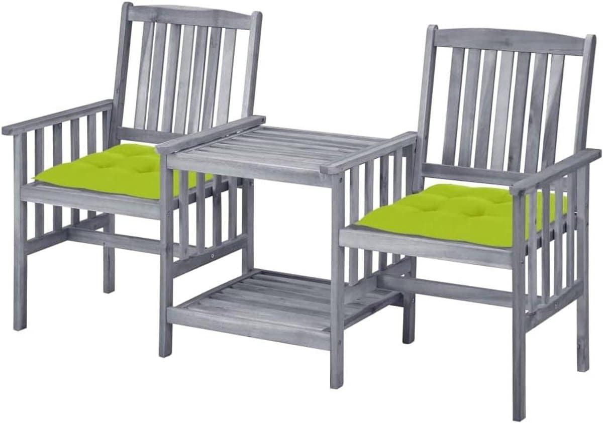 tuinstoelen met tafel bistroset acaciahout ontspannen buiten zitten