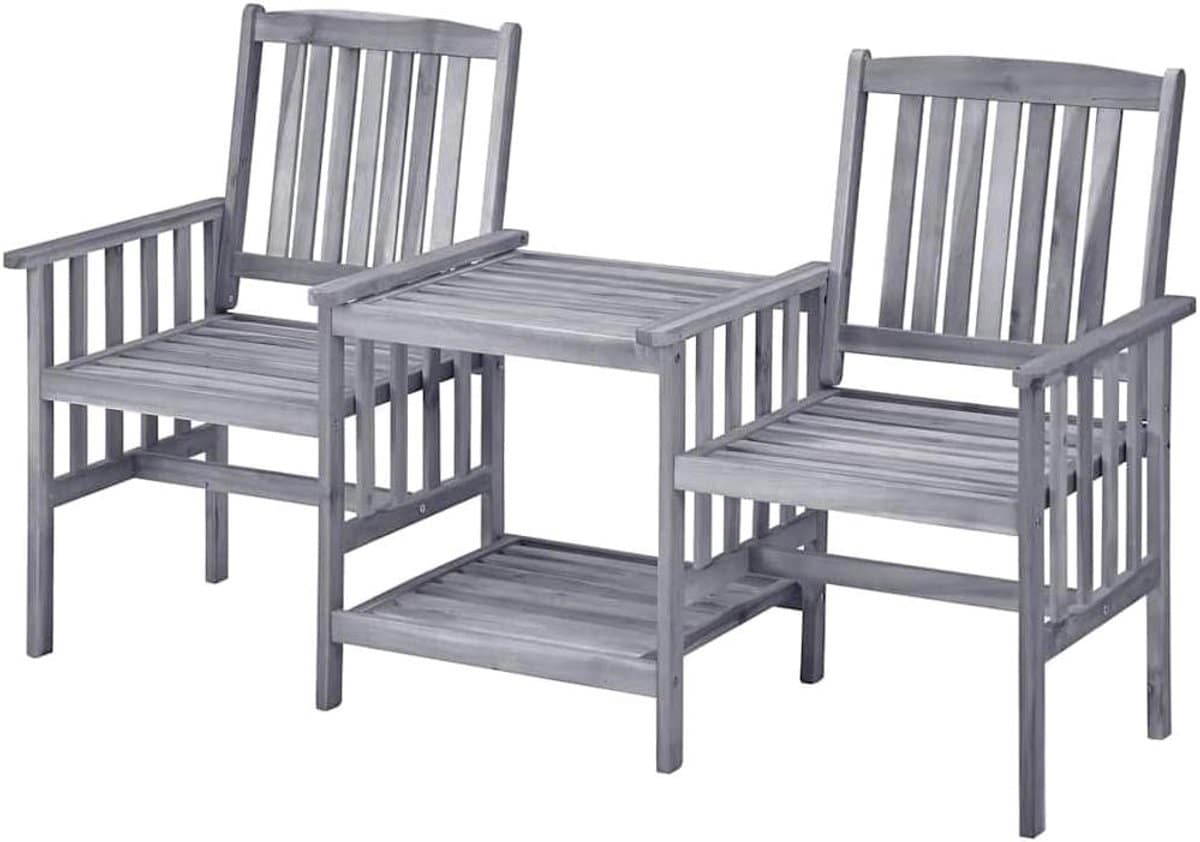tuinstoelen met tafel bistroset hout genieten van buiten