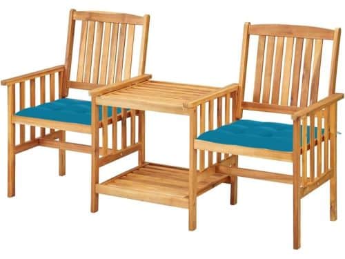Tuinstoelen met Theetafel - Bistroset Hout - Buiten Zitten
