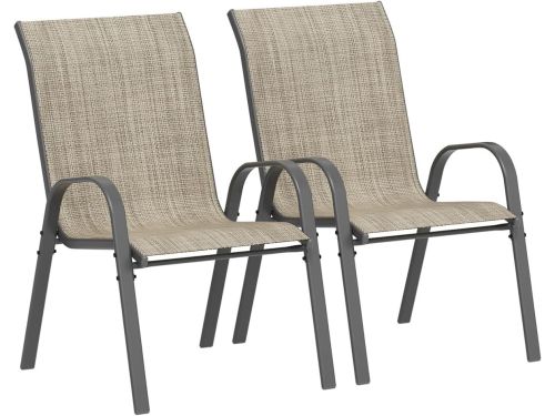 Tuinstoelen Stapelbaar - Terrasstoelen Hoge Rug - Buiten Ontspannen